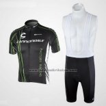 2010 Fahrradbekleidung Cannondale Shwarz Trikot Kurzarm und Tragerhose