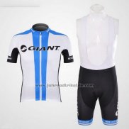 2012 Fahrradbekleidung Giant Wei Trikot Kurzarm und Tragerhose