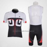 2012 Fahrradbekleidung Giordana Wei und Shwarz Trikot Kurzarm und Tragerhose