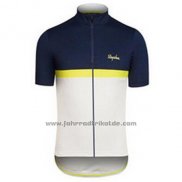 2016 Fahrradbekleidung Rapha Blau und Wei Trikot Kurzarm und Tragerhose