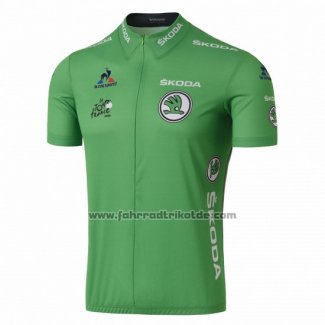 2016 Fahrradbekleidung Tour de France Grun Trikot Kurzarm und Tragerhose