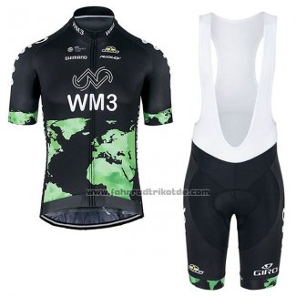 2017 Fahrradbekleidung Wm3 Shwarz Trikot Kurzarm und Tragerhose