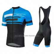 2018 Fahrradbekleidung Nalini Fatica Blau Trikot Kurzarm und Tragerhose