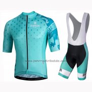 2019 Fahrradbekleidung Bianchi Mtx Grun Trikot Kurzarm und Tragerhose