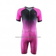 2019 Fahrradbekleidung Emonder-triathlon Rosa Shwarz Trikot Kurzarm und Tragerhose