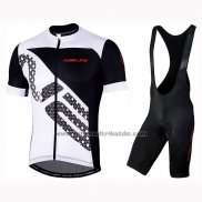 2019 Fahrradbekleidung Nalini Volata 2.0 Shwarz Wei Trikot Kurzarm und Tragerhose