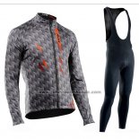 2019 Fahrradbekleidung Northwave Grau Trikot Langarm und Tragerhose