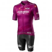 2020 Fahrradbekleidung Giro d'Italia Fuchsie Trikot Kurzarm und Tragerhose