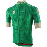 2020 Fahrradbekleidung UAE Tour Grun Trikot Kurzarm und Tragerhose