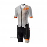 2021 Fahrradbekleidung Castelli Grau Trikot Kurzarm und Tragerhose