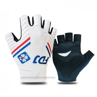 2021 Groupama-FDJ Handschuhe Ciclismo Wei