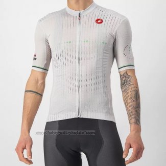 2022 Fahrradbekleidung Giro d'Italia Wei Grun Trikot Kurzarm und Tragerhose