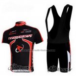 2011 Fahrradbekleidung Merida Shwarz Trikot Kurzarm und Tragerhose