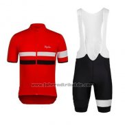 2015 Fahrradbekleidung Rapha Shwarz und Rot Trikot Kurzarm und Tragerhose