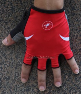 2016 Castelli Handschuhe Radfahren Rot