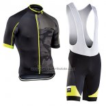 2017 Fahrradbekleidung Northwave Blade Shwarz Trikot Kurzarm und Tragerhose