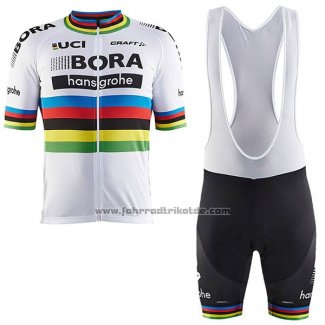 2017 Fahrradbekleidung UCI Weltmeister Bora Wei Trikot Kurzarm und Tragerhose