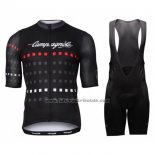 2018 Fahrradbekleidung Campagnolo Shwarz Trikot Kurzarm und Tragerhose