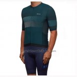 2019 Fahrradbekleidung Maap Aether Dunkel Grun Trikot Kurzarm und Tragerhose