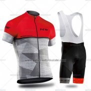 2019 Fahrradbekleidung Northwave Grau Rot Trikot Kurzarm und Tragerhose