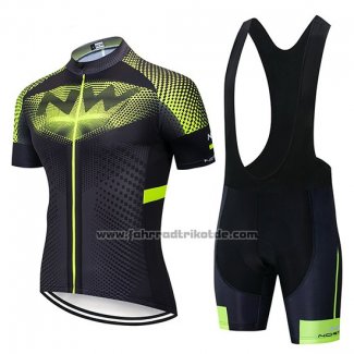 2019 Fahrradbekleidung Northwave Shwarz Grun Trikot Kurzarm und Tragerhose