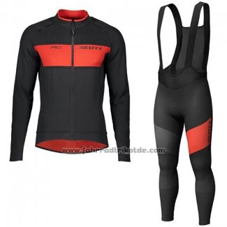 2019 Fahrradbekleidung Scott Rc Ff Shwarz Rot Trikot Langarm und Tragerhose