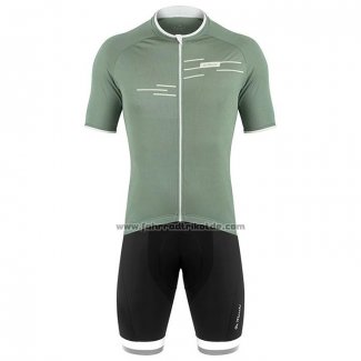 2020 Fahrradbekleidung De Marchi Licht Grun Trikot Kurzarm und Tragerhose