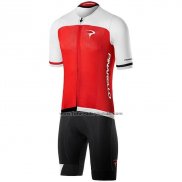 2020 Fahrradbekleidung Pinarello Rot Wei Trikot Kurzarm und Tragerhose