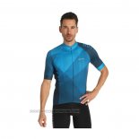 2021 Fahrradbekleidung Loffler Blau Trikot Kurzarm und Tragerhose