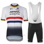 2023 Fahrradbekleidung Astana Wei Blau Trikot Kurzarm Und Tragerhose