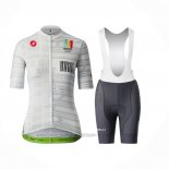2023 Fahrradbekleidung Castelli Maratona Dles Dolomites-enel Shwarz Trikot Kurzarm Und Tragerhose