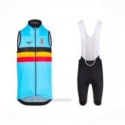 2023 Windweste Belgien Hellblau Trikot Kurzarm Und Tragerhose