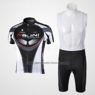 2010 Fahrradbekleidung Nalini Shwarz Trikot Kurzarm und Tragerhose