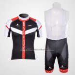 2012 Fahrradbekleidung Nalini Shwarz und Rot Trikot Kurzarm und Tragerhose