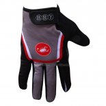 2014 Castelli Langfingerhandschuhe Radfahren Rot