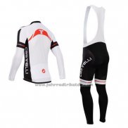 2014 Fahrradbekleidung Castelli Wei und Shwarz Trikot Kurzarm und Tragerhose