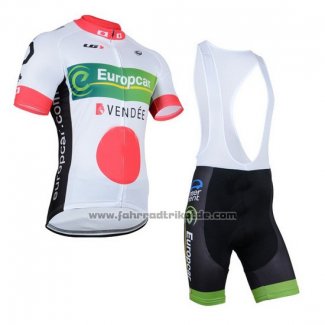 2014 Fahrradbekleidung Europcar Champion Japan Trikot Kurzarm und Tragerhose