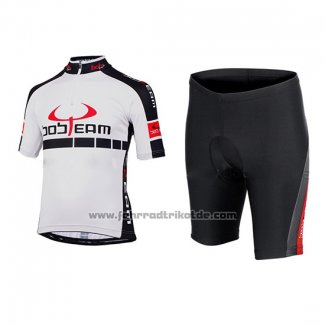 2015 Fahrradbekleidung Bobteam Wei Trikot Kurzarm und Tragerhose