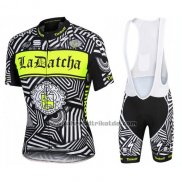 2016 Fahrradbekleidung Tinkoff Grau Trikot Kurzarm und Tragerhose