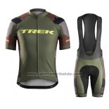 2016 Fahrradbekleidung Trek Bontrager Vede Militare Trikot Kurzarm und Tragerhose