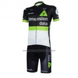 2017 Fahrradbekleidung Dimension Data Wei und Shwarz Trikot Kurzarm und Tragerhose