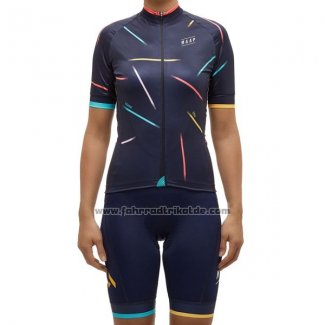 2017 Fahrradbekleidung Frau Maap X Ella Shwarz Trikot Kurzarm und Tragerhose