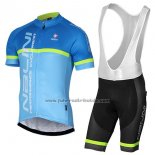 2017 Fahrradbekleidung Nalini Brivio Blau Trikot Kurzarm und Tragerhose