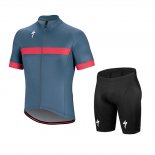 2018 Fahrradbekleidung Specialized Grau Rosa Wei Trikot Kurzarm und Tragerhose