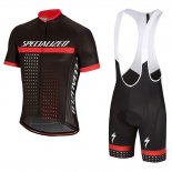 2018 Fahrradbekleidung Specialized Shwarz Wei Rot Trikot Kurzarm und Tragerhose