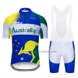 2019 Fahrradbekleidung Australien Trikot Kurzarm und Tragerhose