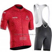 2019 Fahrradbekleidung Northwave Rot Trikot Kurzarm und Tragerhose(2)