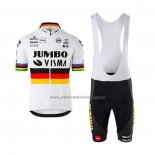 2020 Fahrradbekleidung Jumbo Visma Champion Deutschland Trikot Kurzarm und Tragerhose