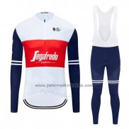 2020 Fahrradbekleidung Segafredo Zanetti Wei Rot Trikot Langarm und Tragerhose