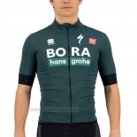 2021 Fahrradbekleidung Bora-Hansgrone Grun Trikot Kurzarm und Tragerhose